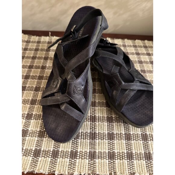 Merrell Womens Agave Navy Performance Sandals Size 7 Leather Strappy Adjustable - Picture 11 of 13